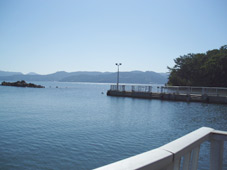 ボート乗り場からの景色